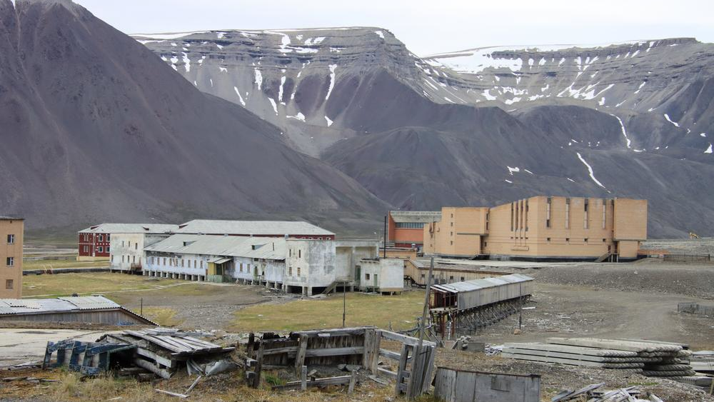 Houses in the russian Pyramiden