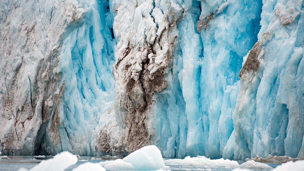 Blue Gletscherfront