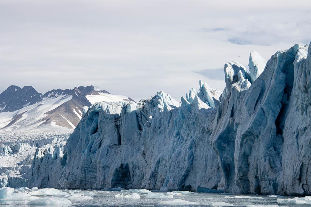 Gletscherfront endet im Meer