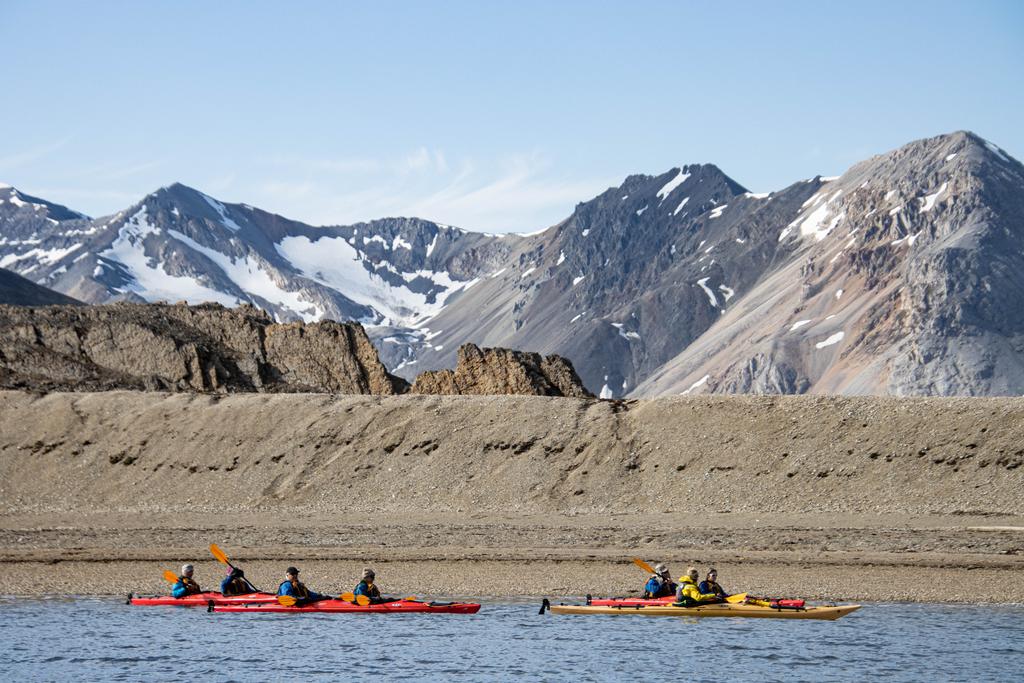 Kayak in the arctic