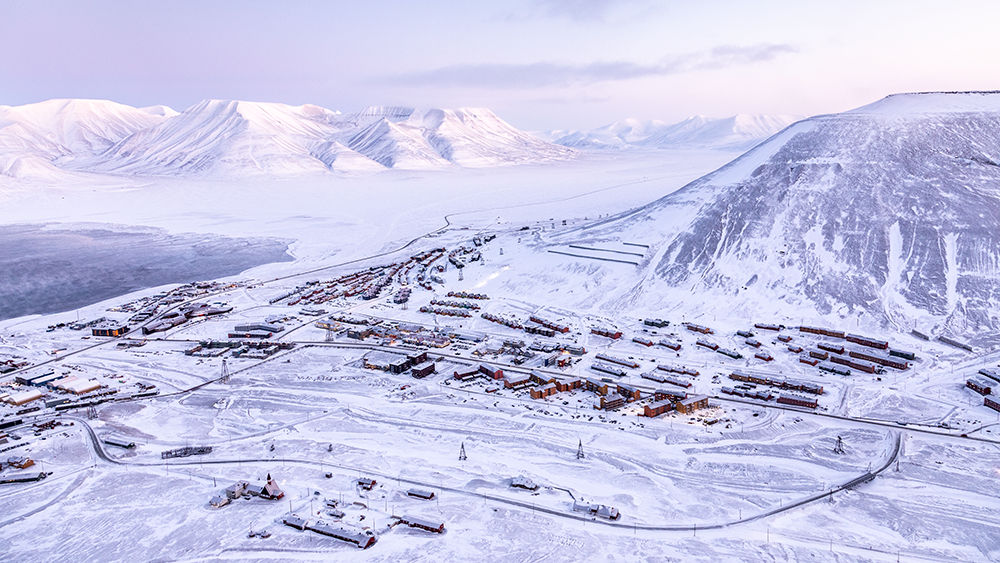 Longyearbyen im Winter