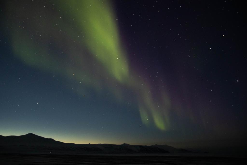 Northern lights on Svalbard