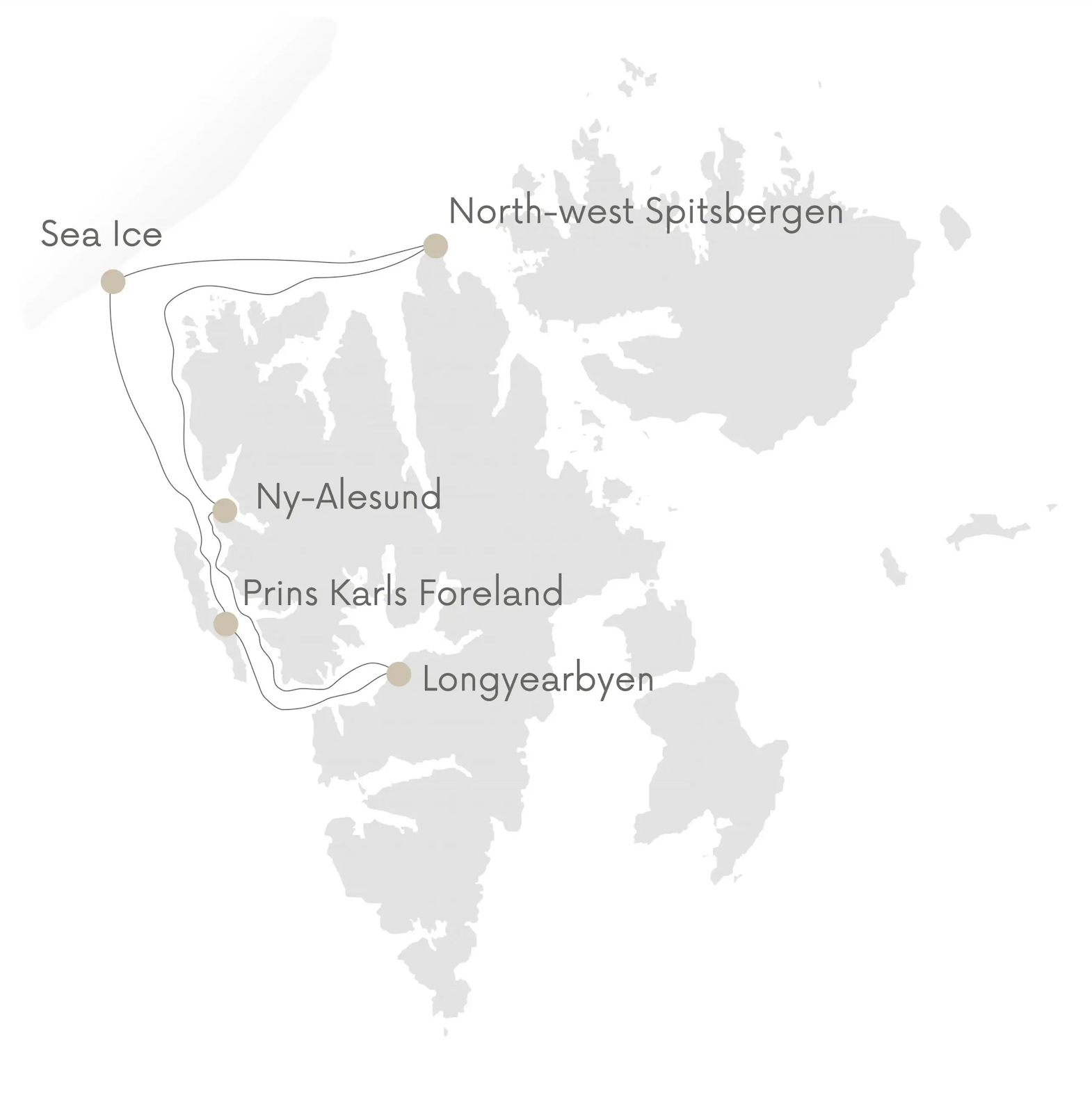 Map of Svalbard