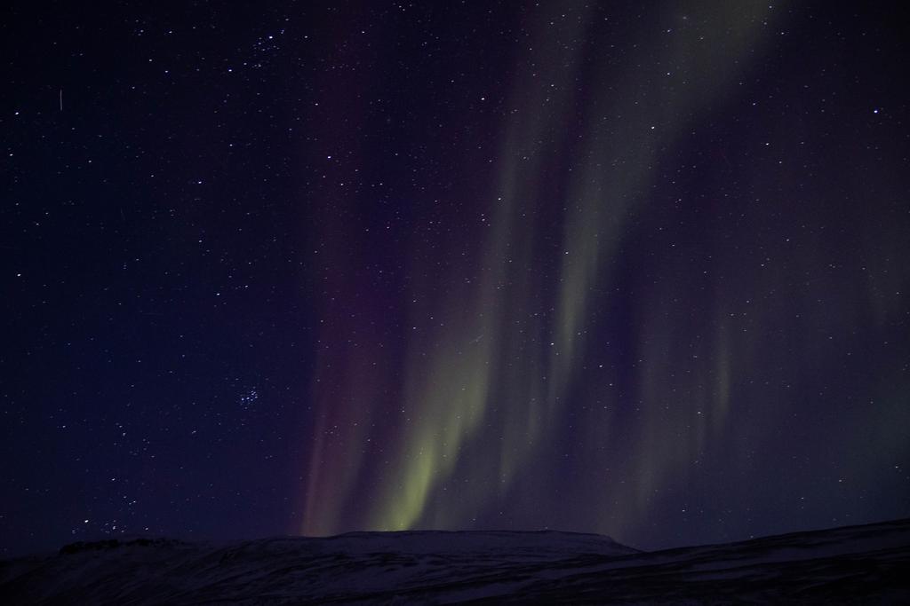 Polar lights on Svalbard