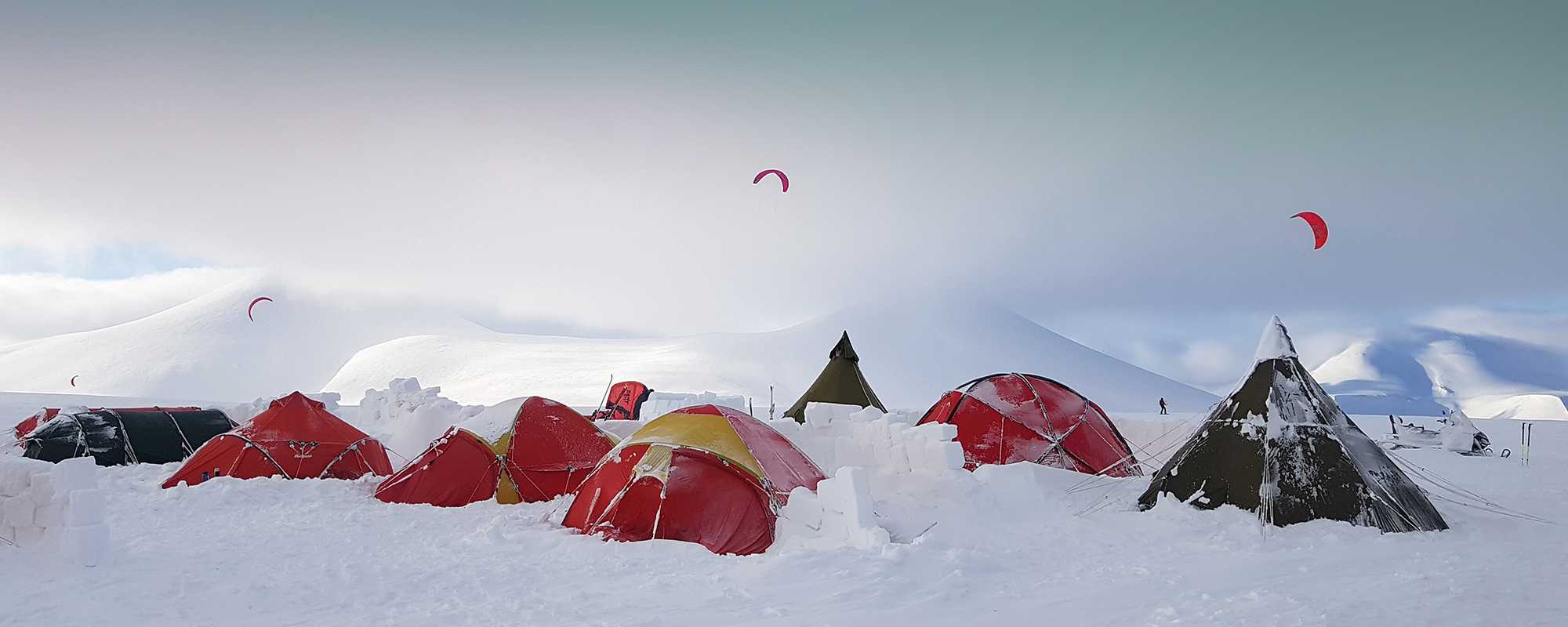 Snowkitecamp Svalbard