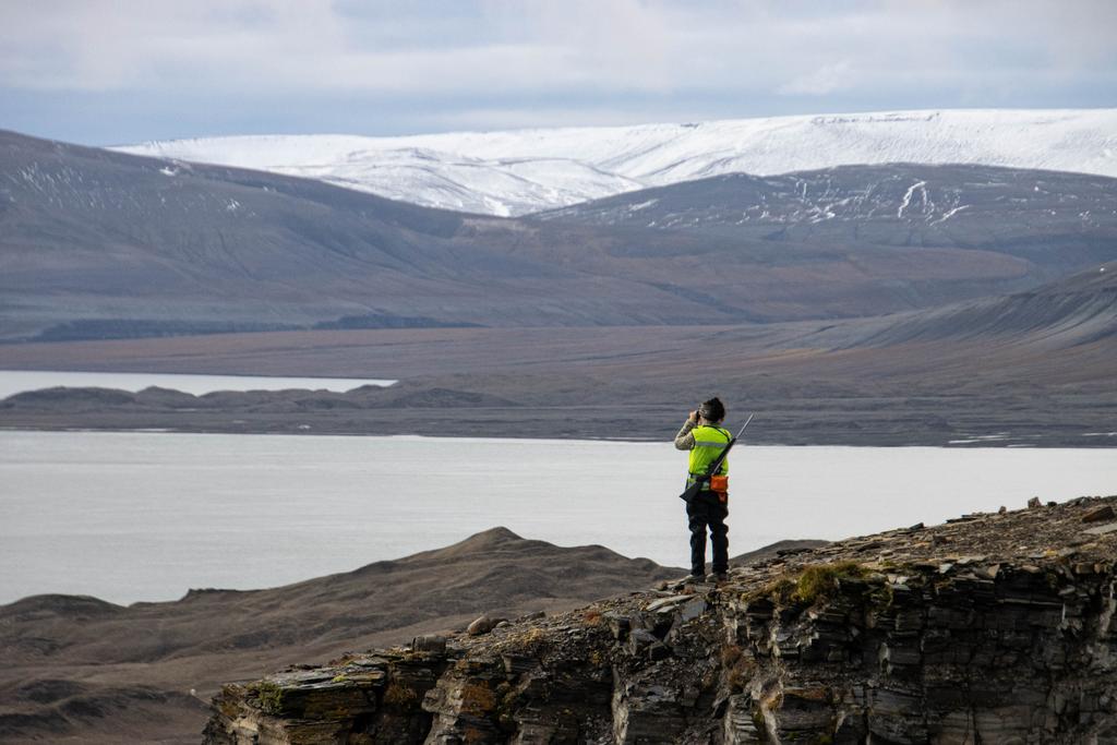 Hike on Svalbard in the Arctic